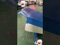 青色のドックレベラー、格納式リップ付き