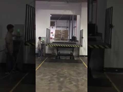 固定型液圧シザリリフトテーブル 電気電力 積載台に設置