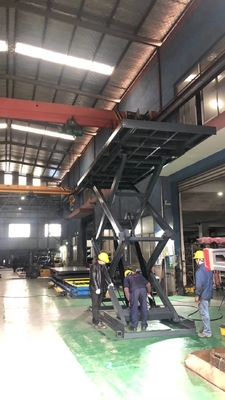 Fixed Hydraulic Scissor Lift Platform With Safety Toe Guard